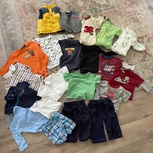 12 month baby boy clothing lot